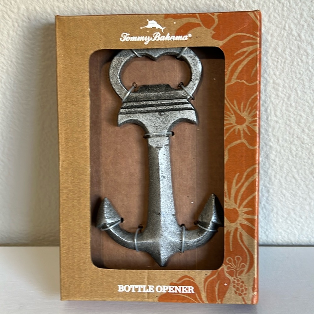Tommy Bahama Heavy Rustic Metal Ship Anchor Bottle Opener Bar
